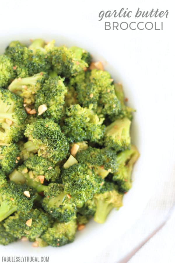 Easy garlic butter steamed broccoli recipe