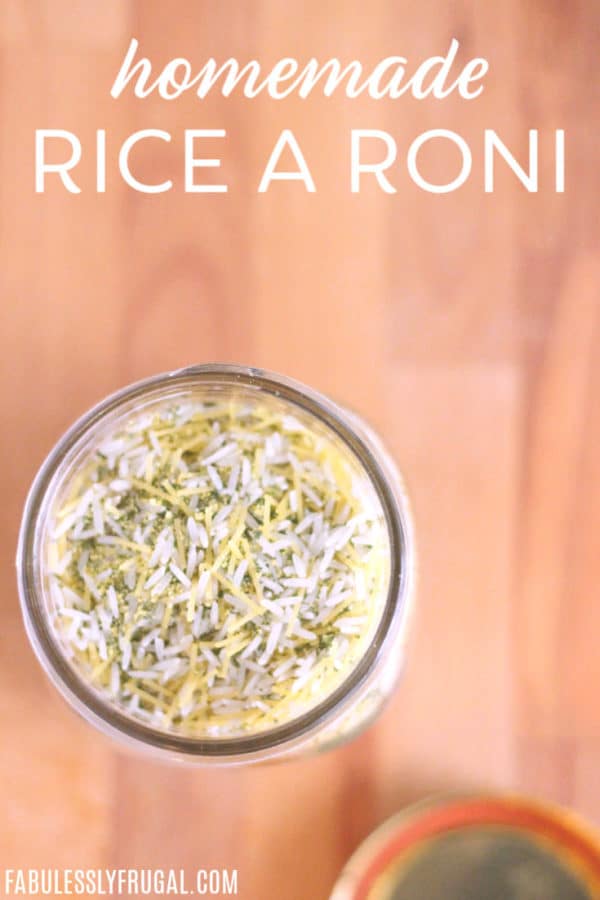 Easy homemade rice a roni mix