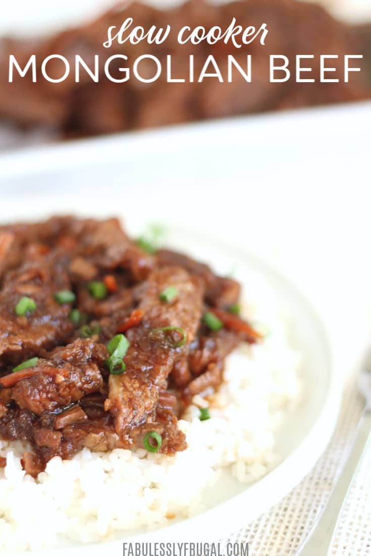 Easy slow cooker Mongolian beef recipe freezer meal