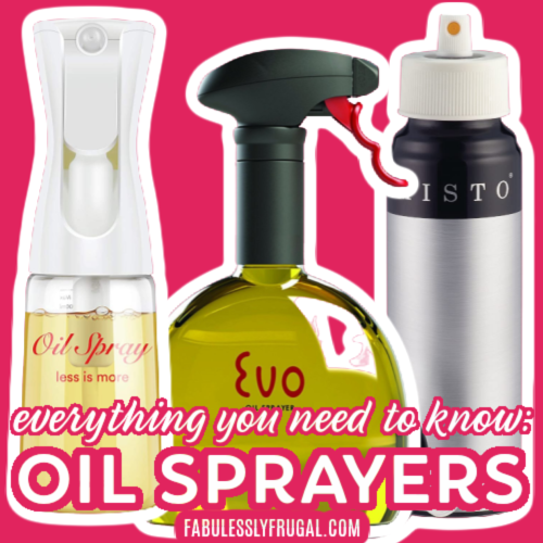 Evo Oil Sprayer for Olive Oil and Cooking Oils, Set of 2 Bottles