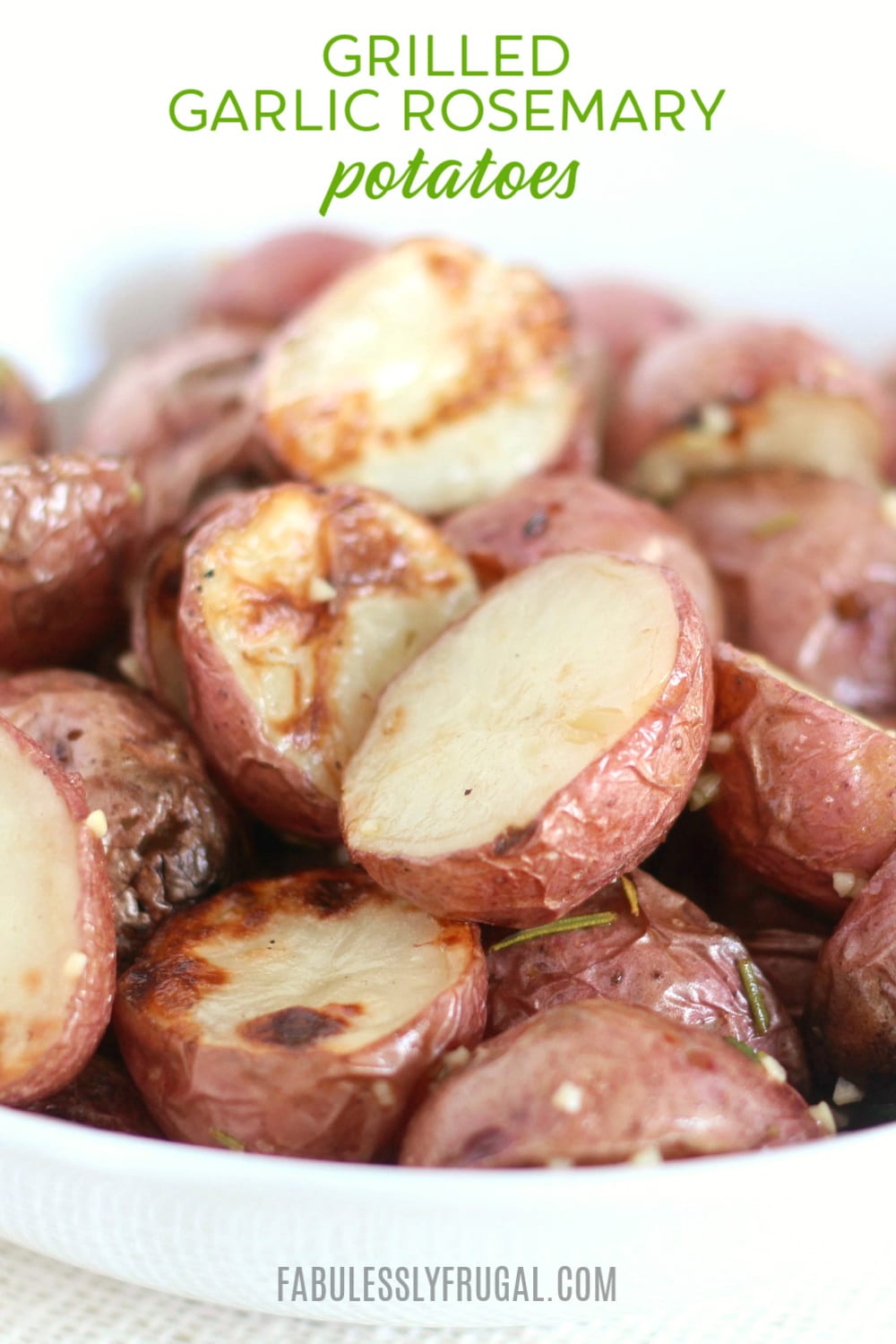 Grilled garlic rosemary potatoes