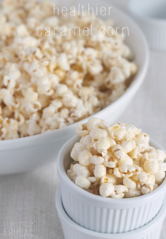 Healthy caramel popcorn recipe