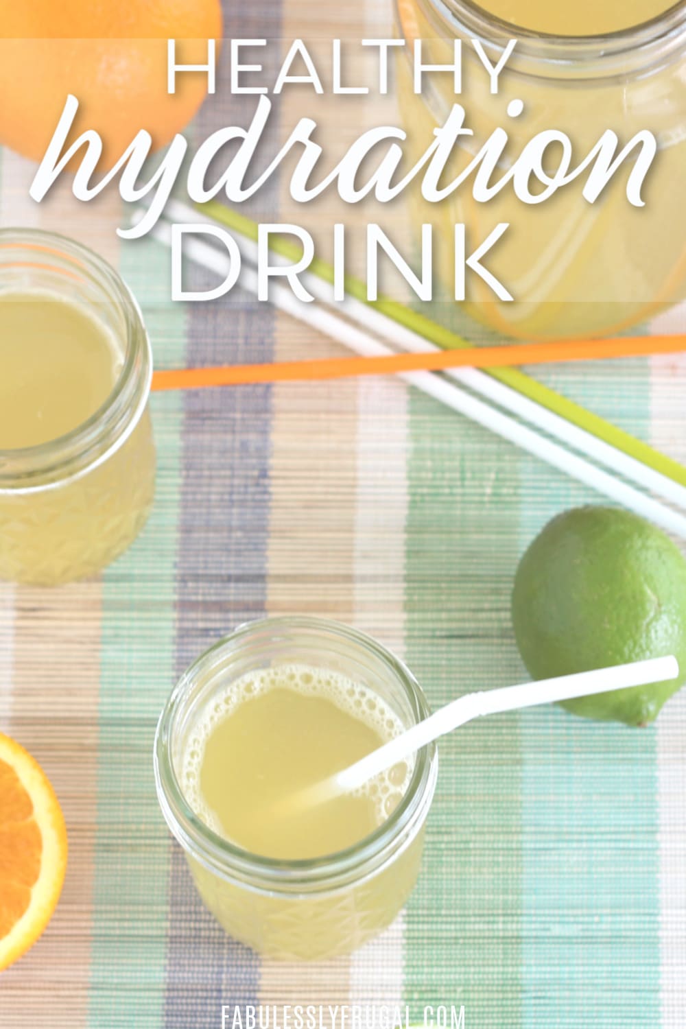 Healthy hydration drink with coconut water