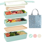 Japanese Bento Box with 3-In-1 Compartment from $13.98 (Reg. $15) - FAB...