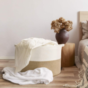 Large Jute Rope Basket $26.67 Shipped Free (Reg. $30)
