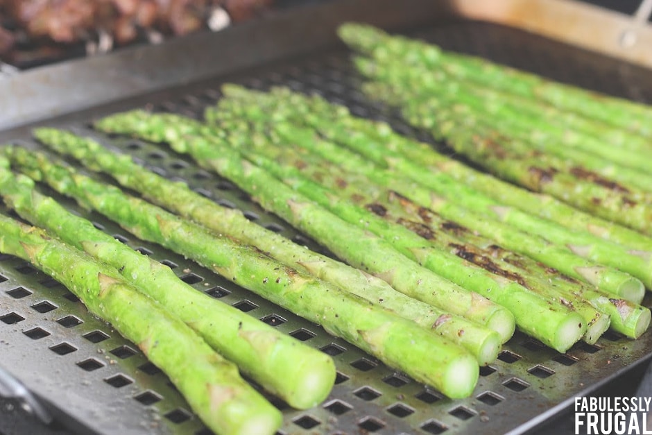 Prepped asparagus