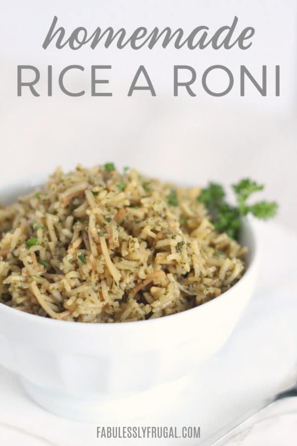 Recipe for homemade rice a roni mix