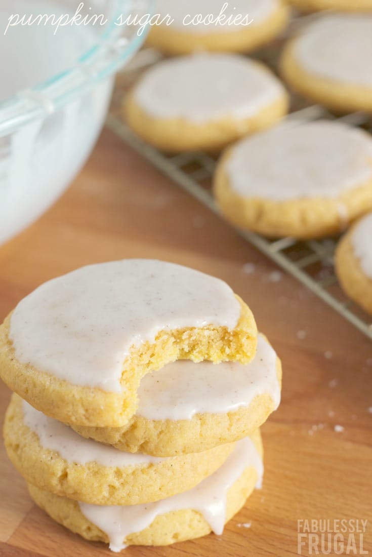 Soft pumpkin sugar cookies recipe