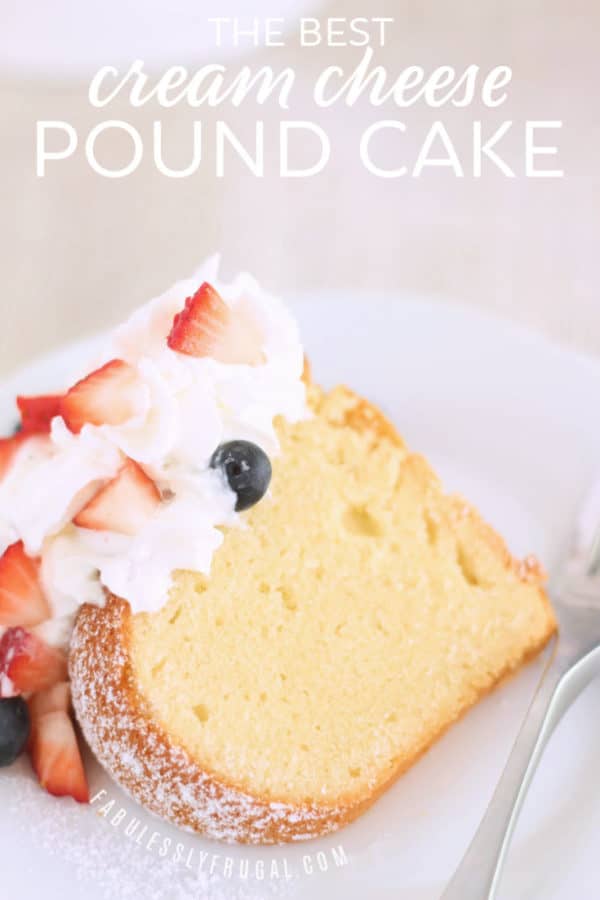 The best pound cake recipe with cream cheese