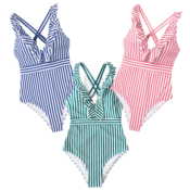 7 Colors! Women's V Neck One Piece Swimsuit $29.99 Shipped Free (Reg. $36.99)