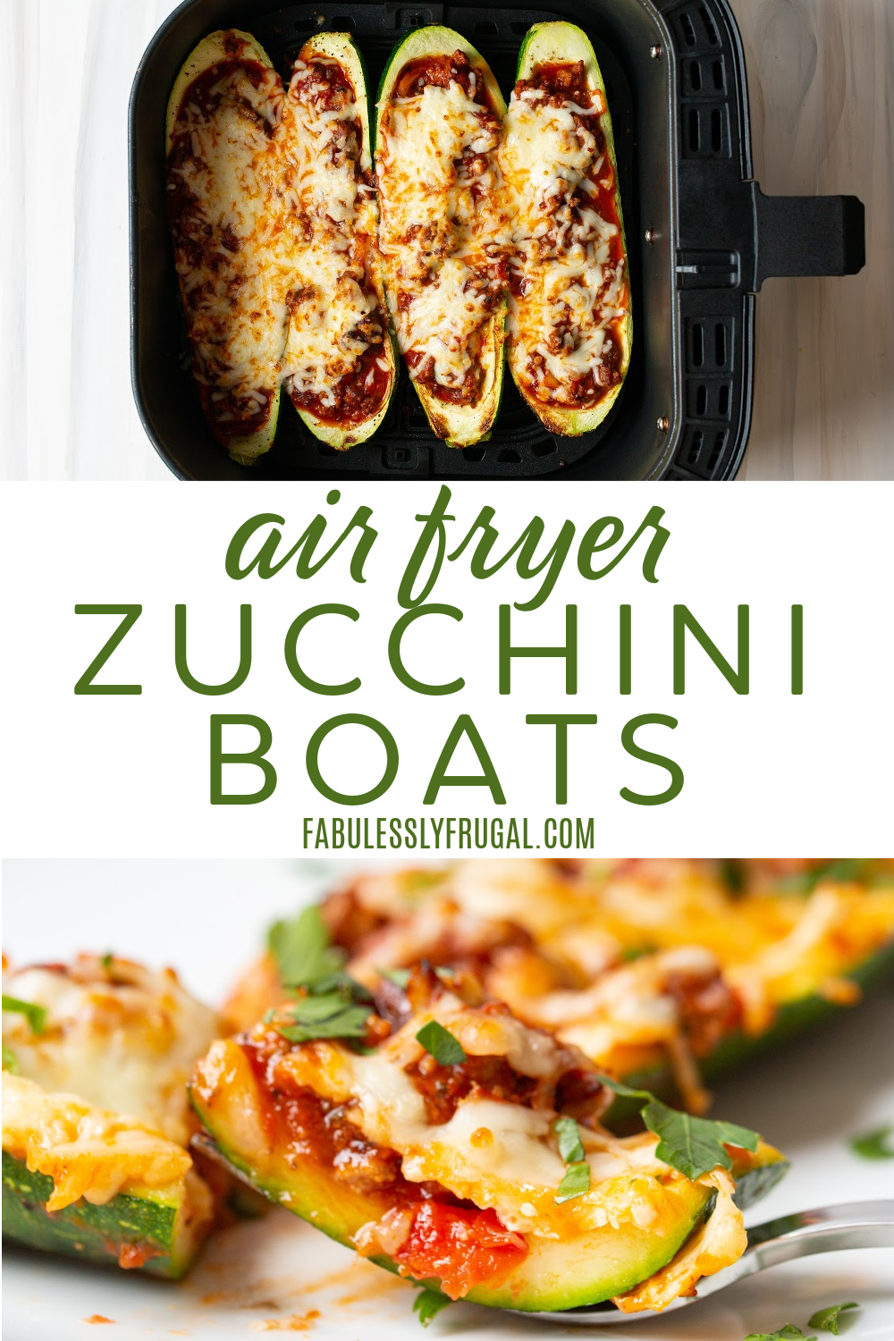 5Ingredient Air Fryer Zucchini Boats Easy LowCarb Air Fryer Dinner