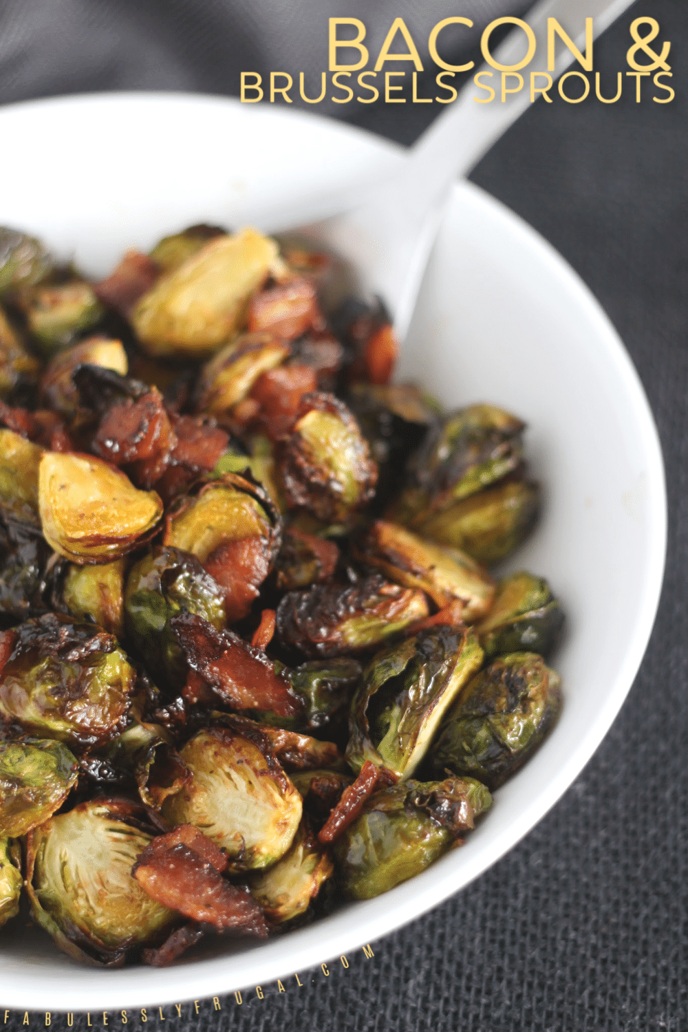 Bacon and brussels sprouts dish