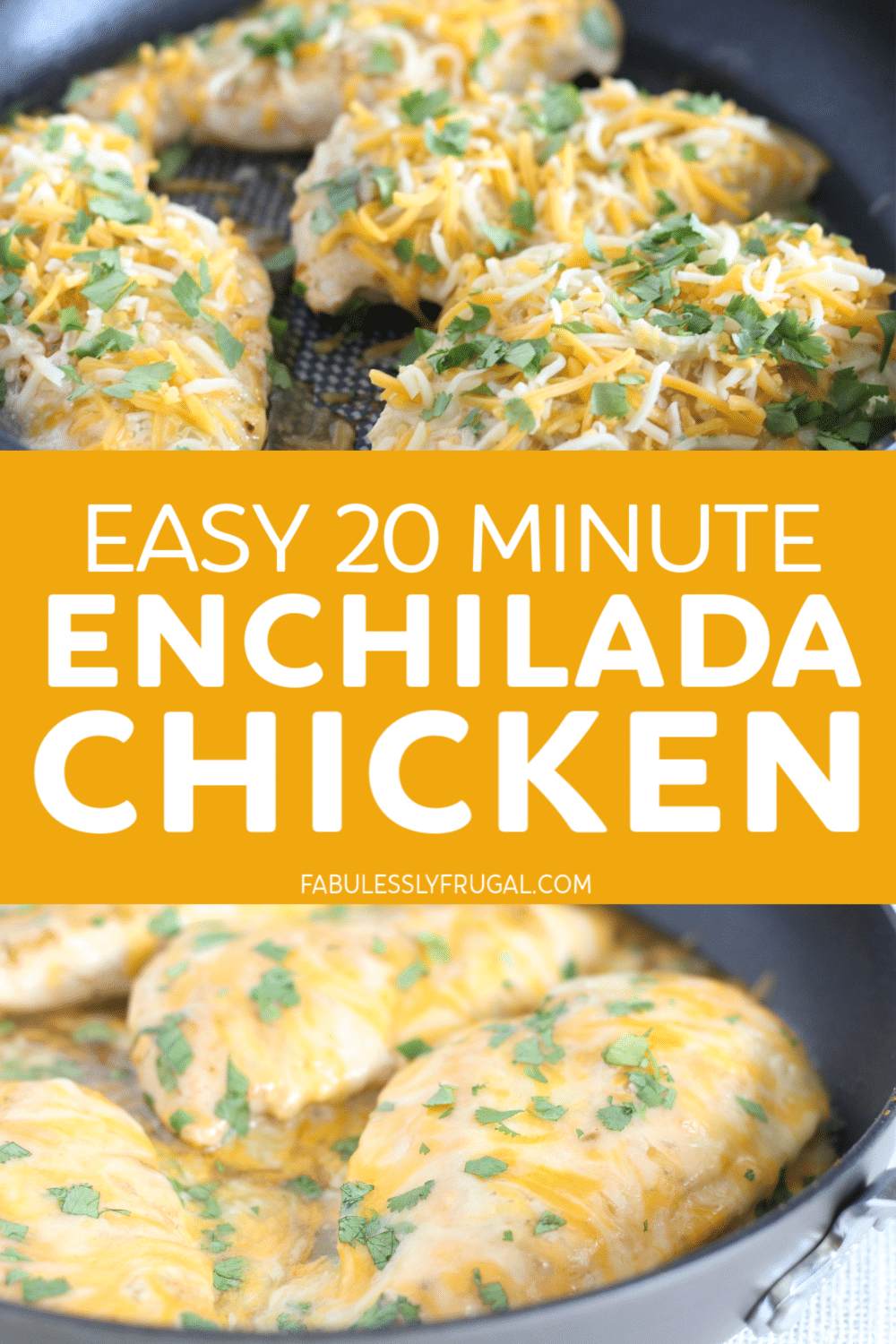 Baked enchilada chicken breast before and after
