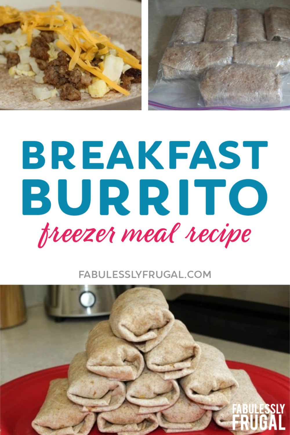 Breakfast burrito freezer meal recipe
