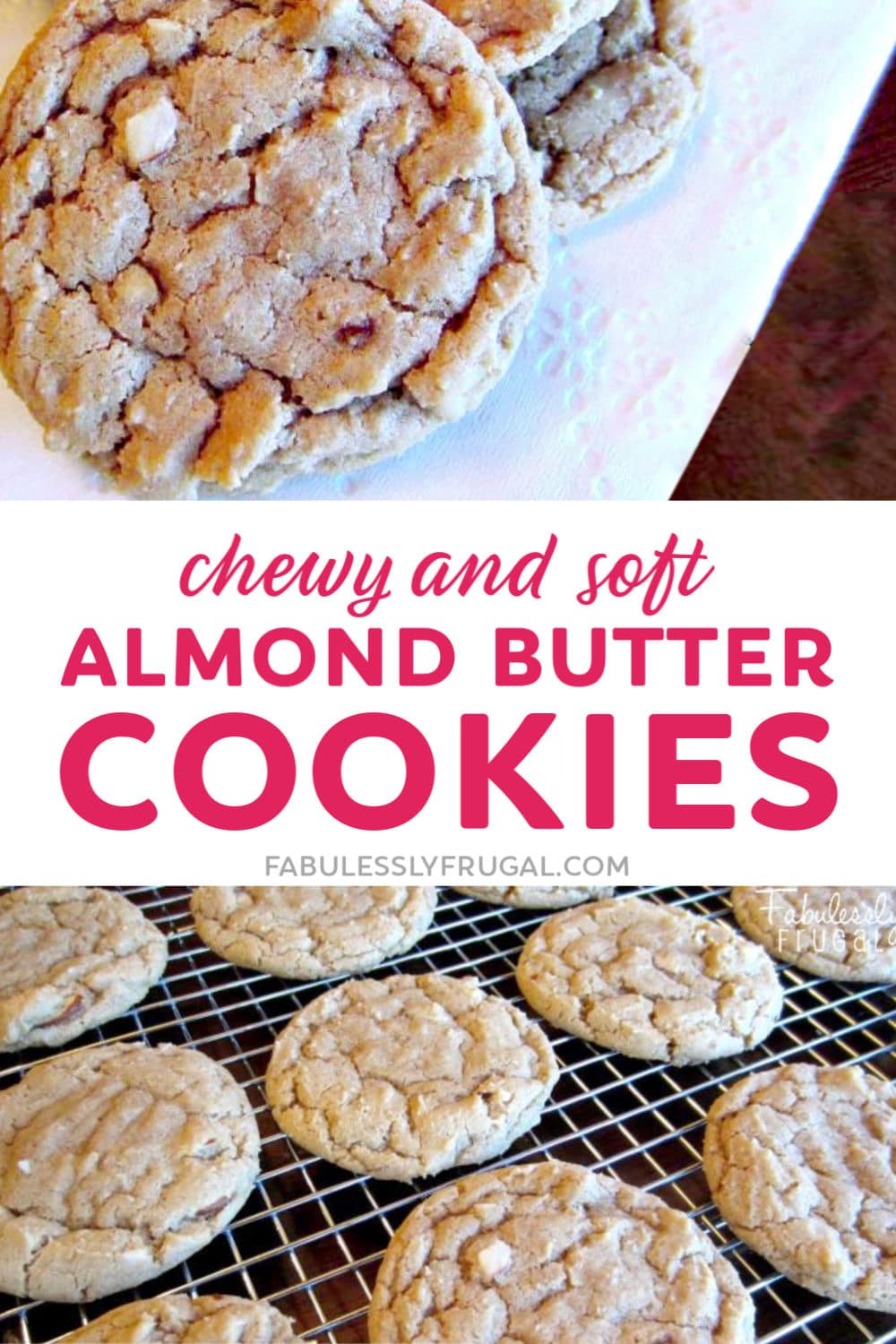 Chewy almond butter cookies recipe