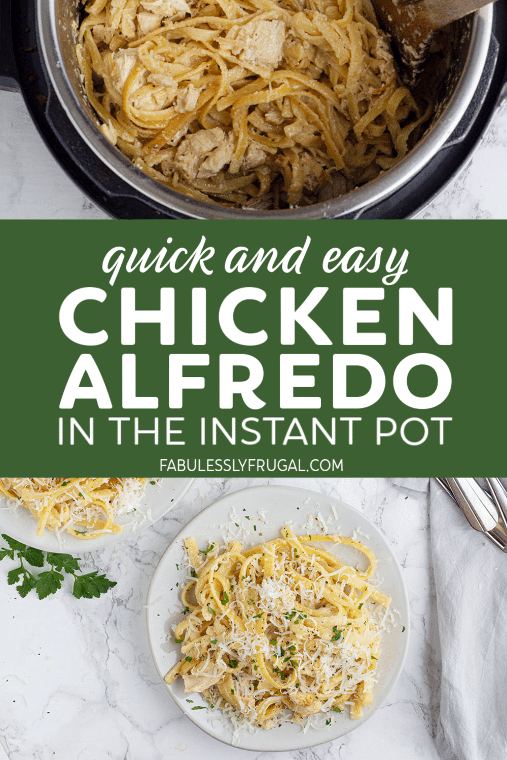 Quick and easy chicken alfredo