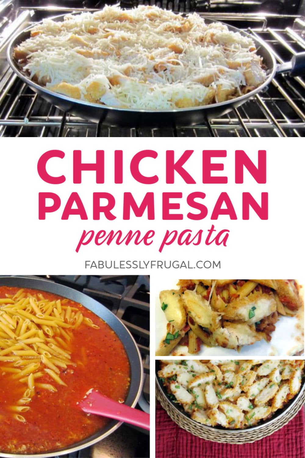 Chicken parmesan penne recipe