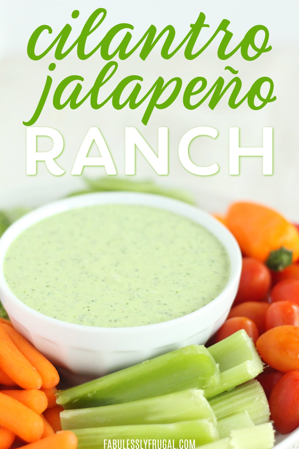 Cilantro jalapeno ranch dip recipe