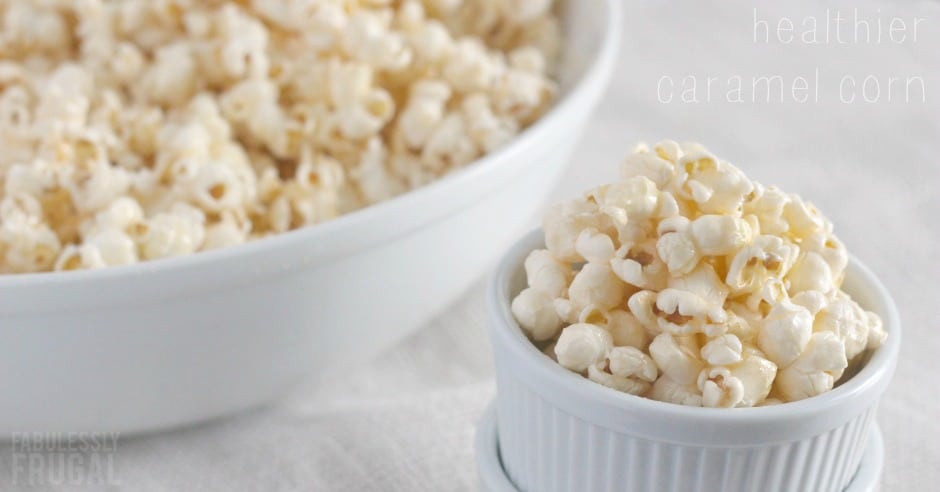 Healthy caramel popcorn recipe
