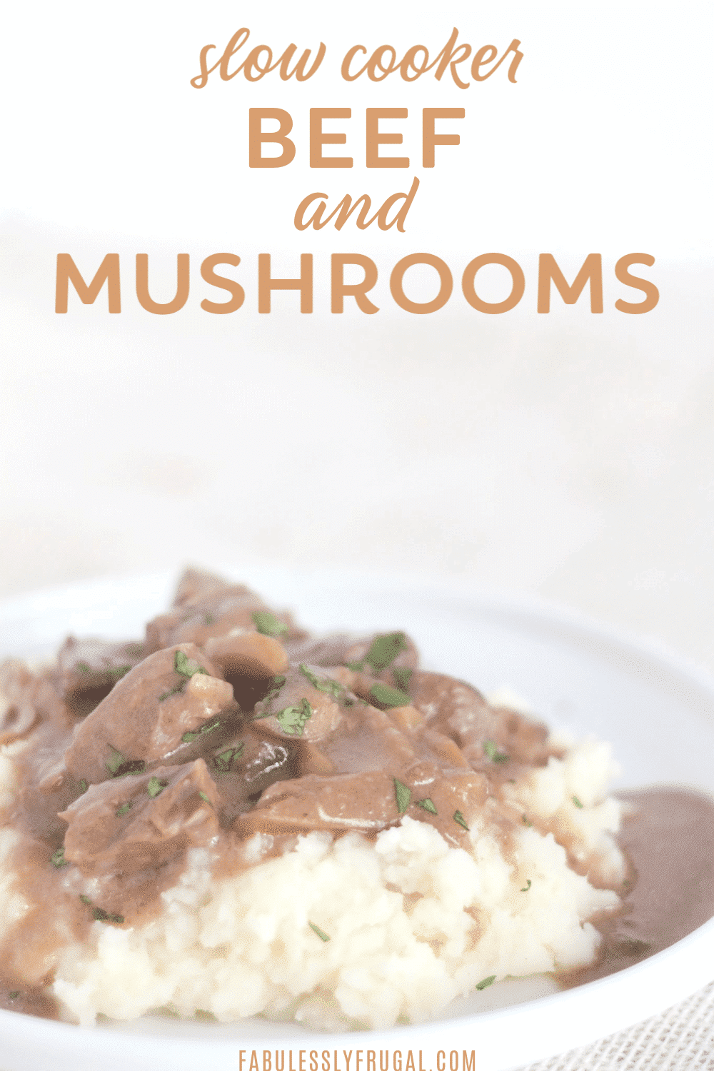 Crockpot beef and mushrooms