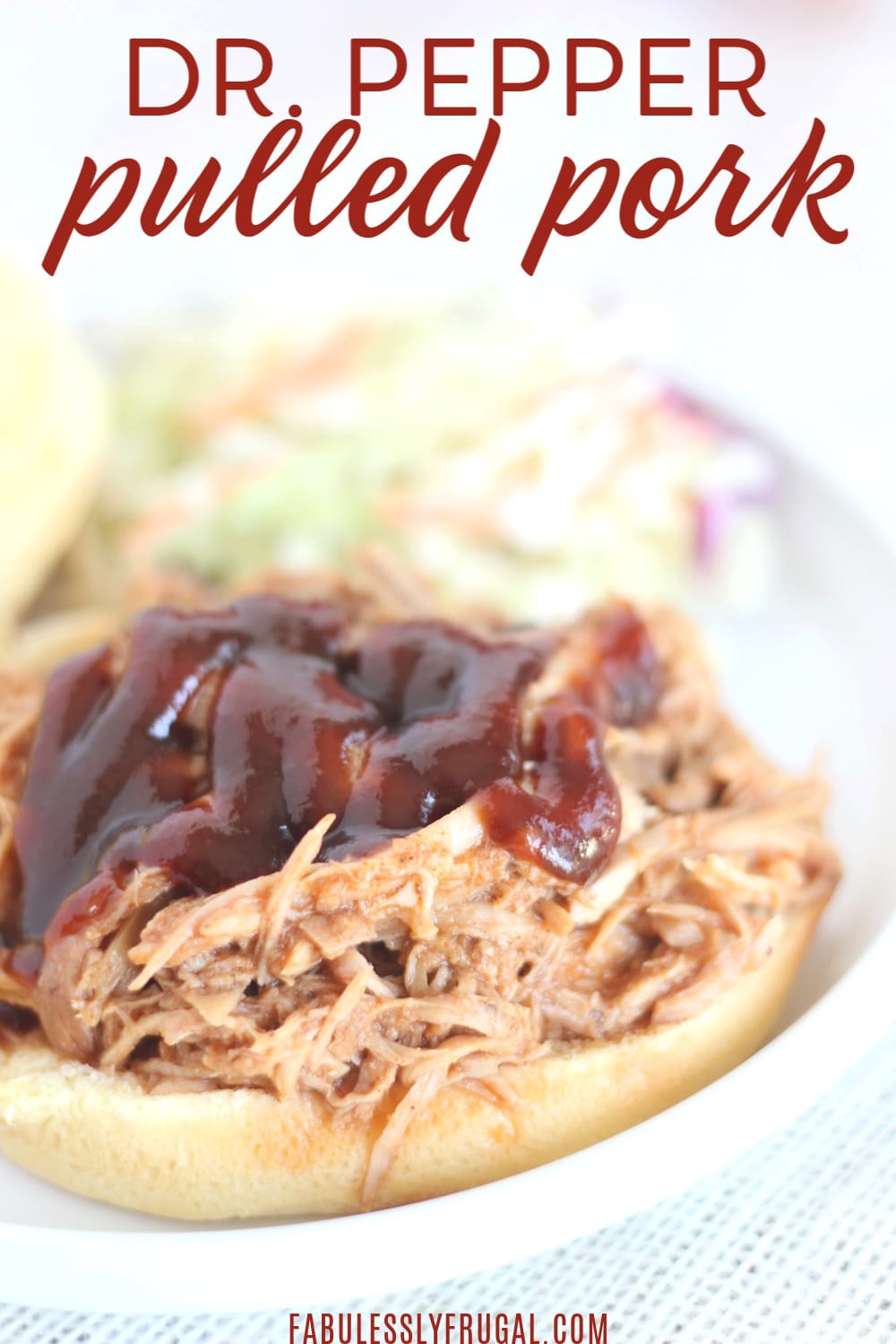 Dr. Pepper Pulled Pork Recipe (Crockpot Meal) Fabulessly Frugal