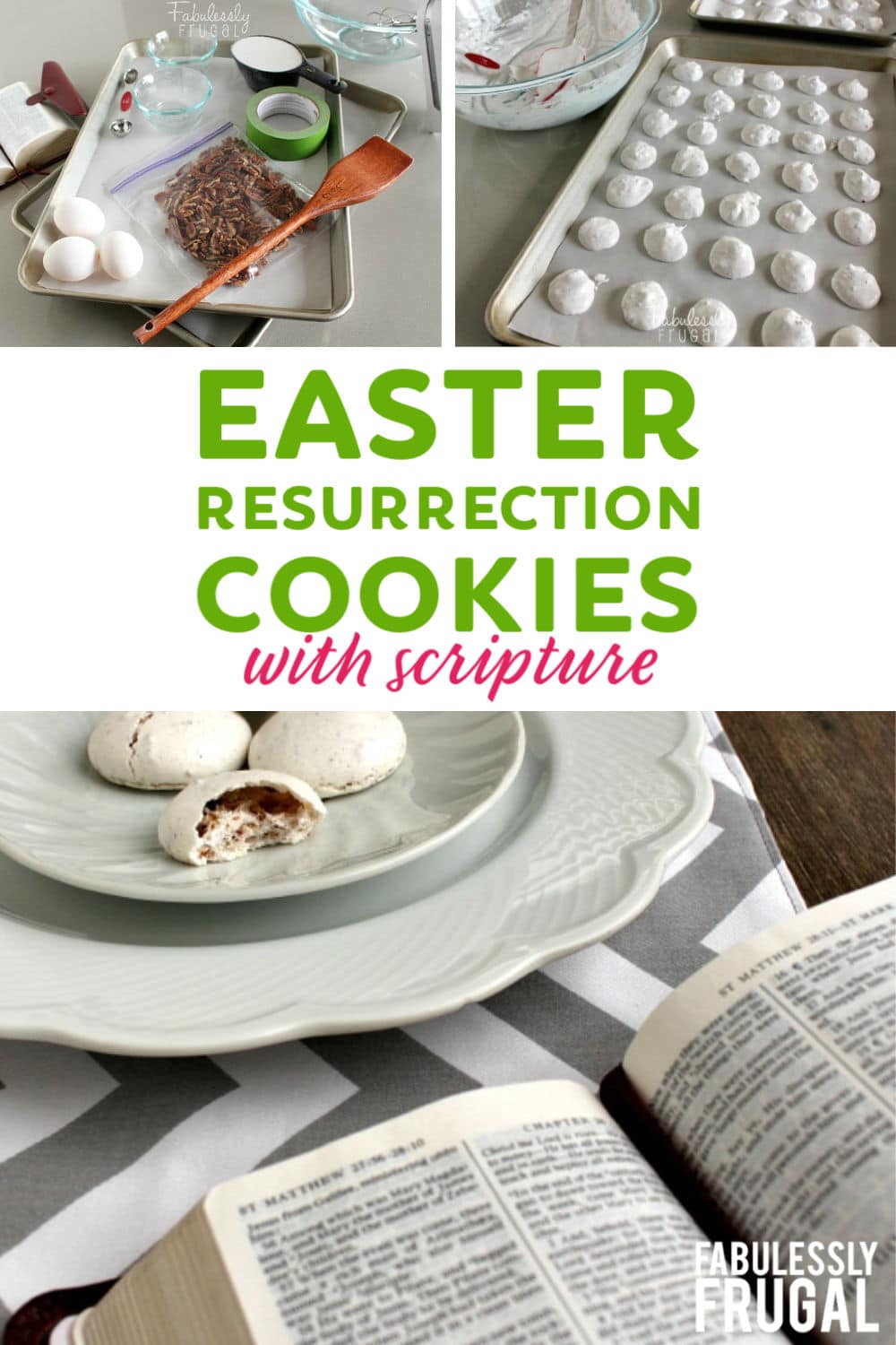 Easter resurrection cookies with scripture