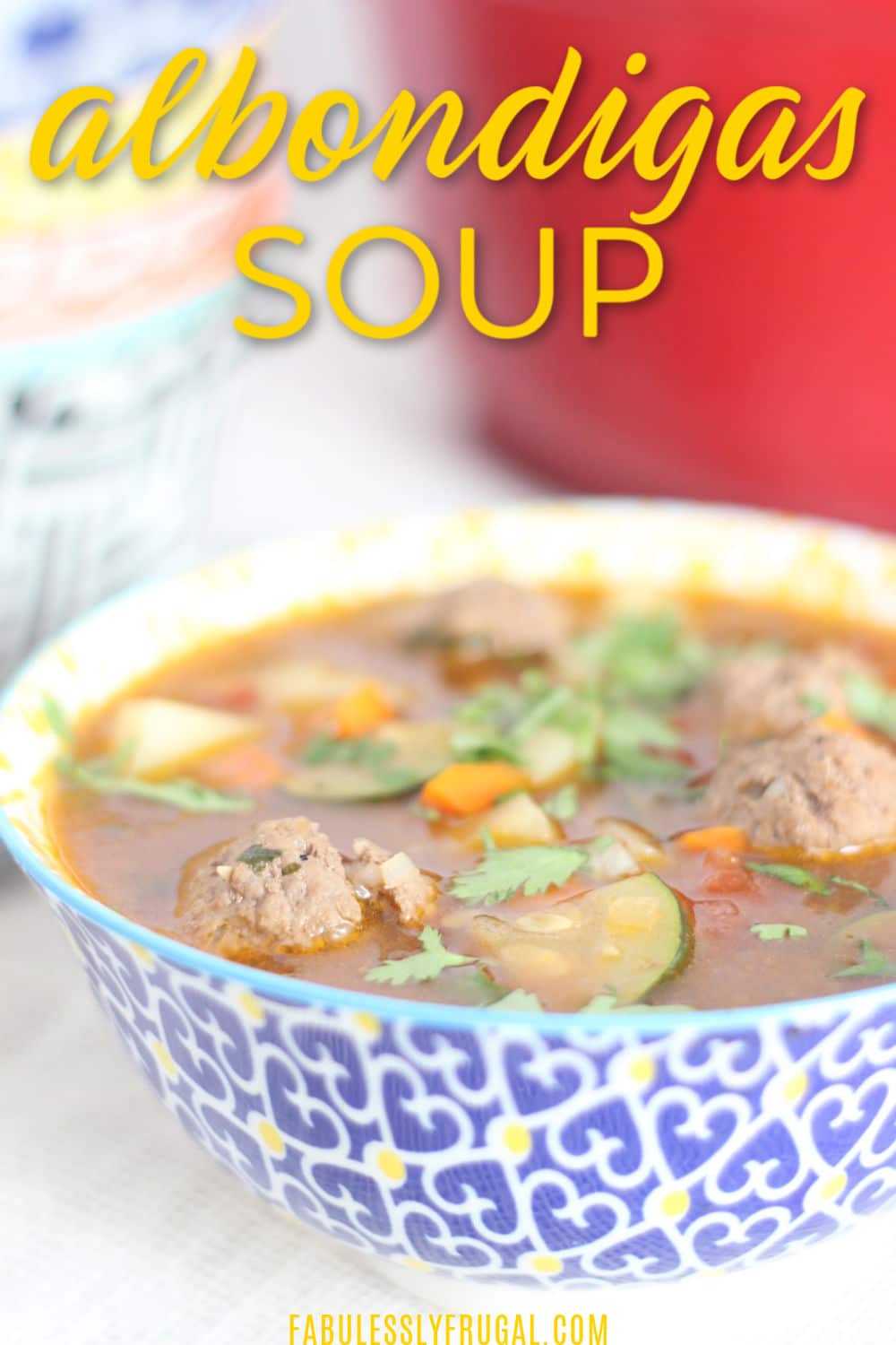 easy albondigas soup