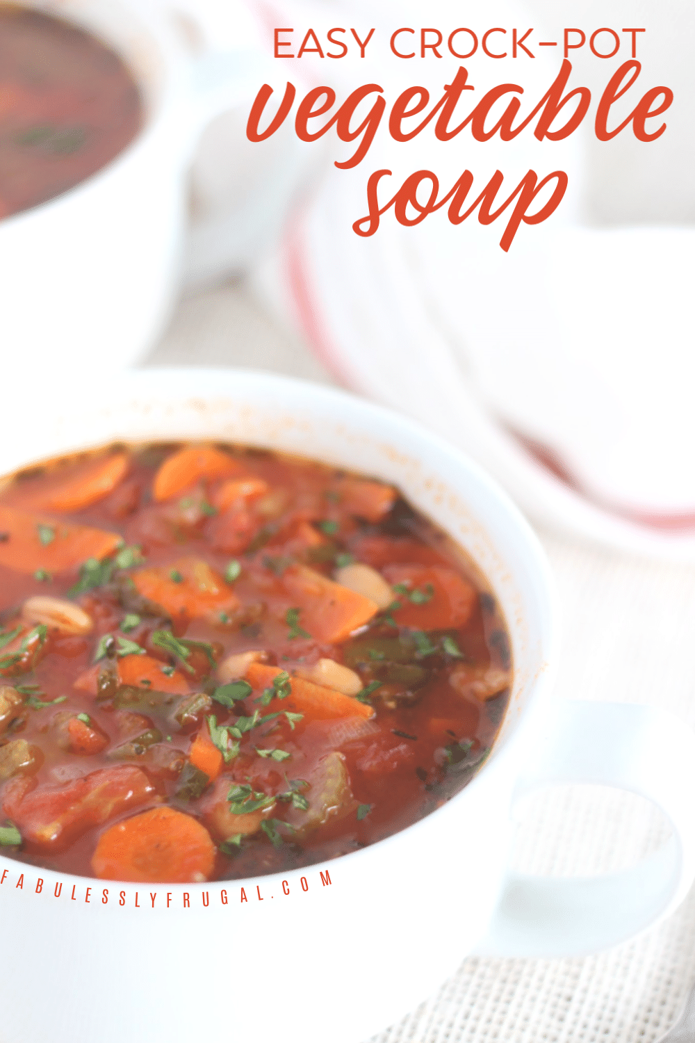 Easy crock pot vegetable soup