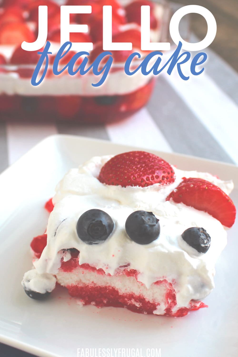 Easy jello flag cake recipe