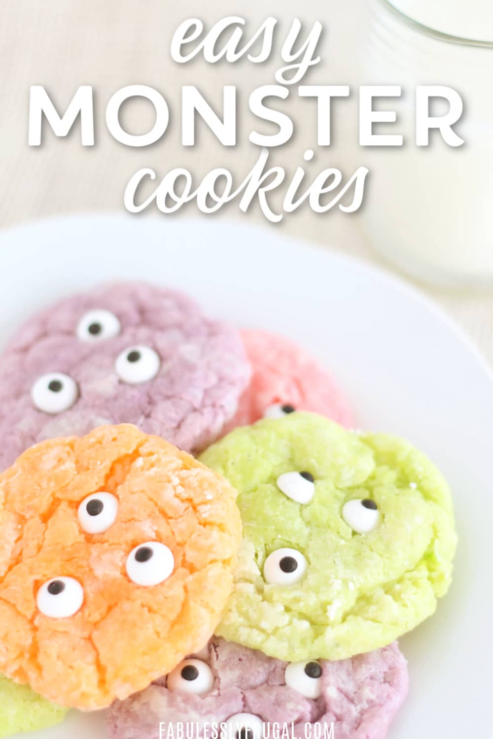 Easy monster eye cookies