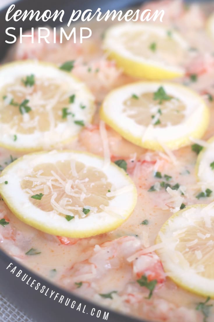 easy skillet lemon parmesan shrimp recipe