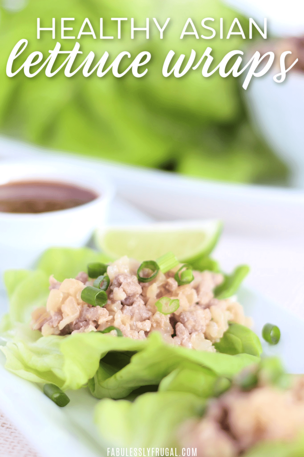 Healthy asian lettuce wraps