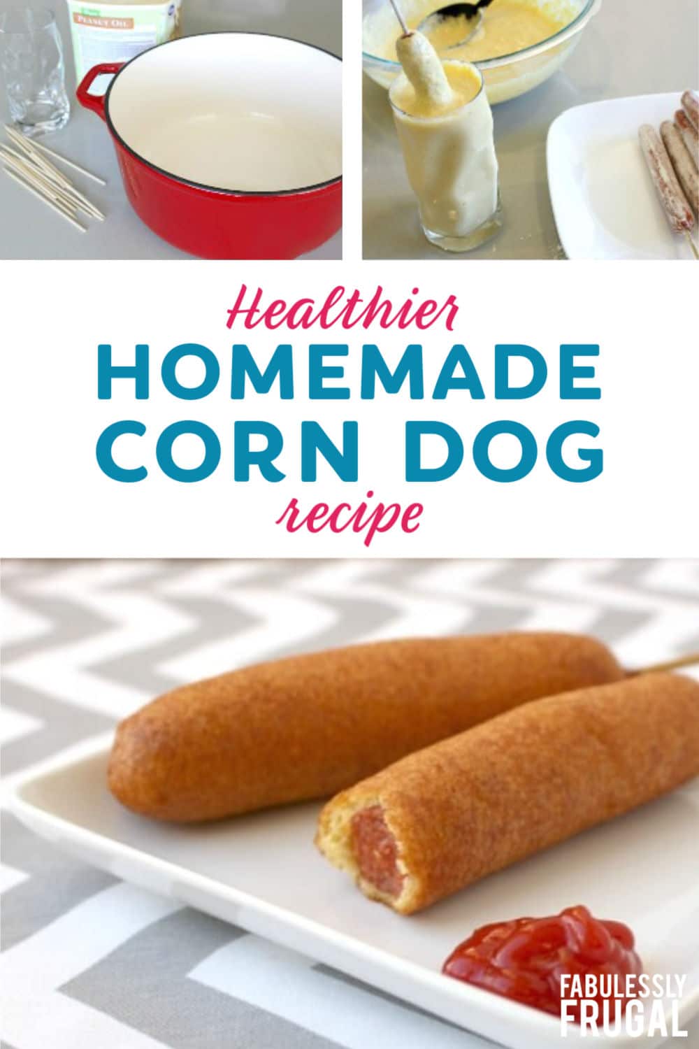 Healthy homemade corn dog recipe