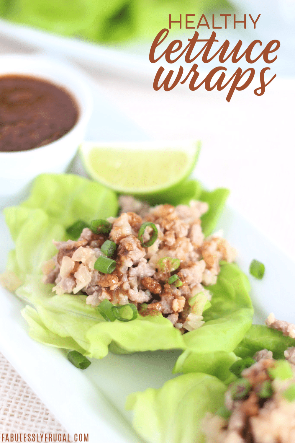 Healthy lettuce wraps recipe