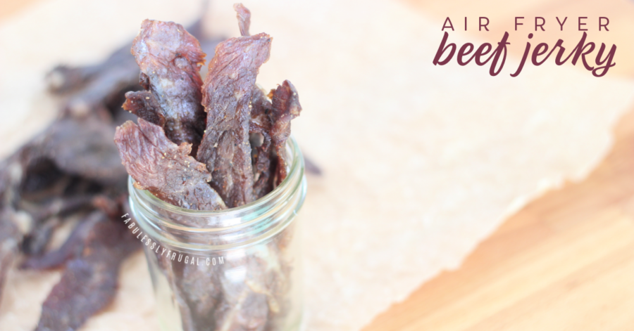 homemade beef jerky in the air fryer