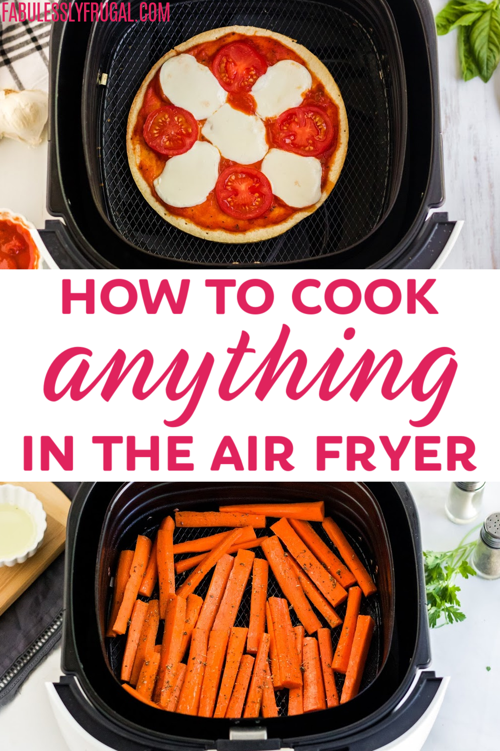 If you can bake it or grill it, you can cook it in the air fryer too! Learn how to cook anything in your air fryer!