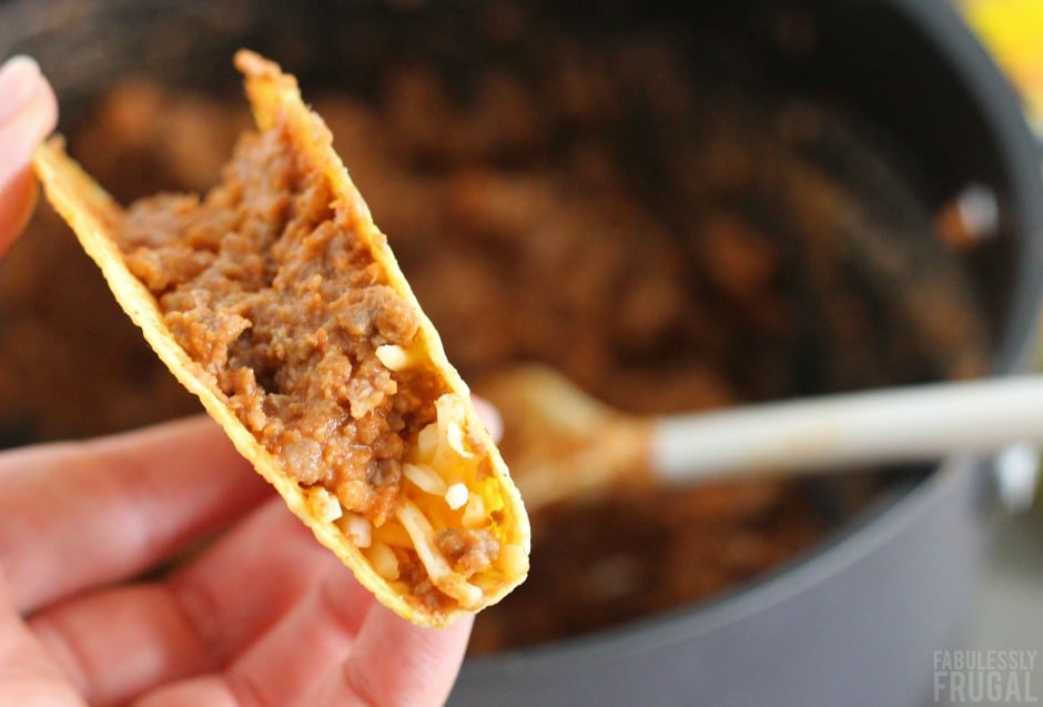 Cheesy oven baked tacos recipe