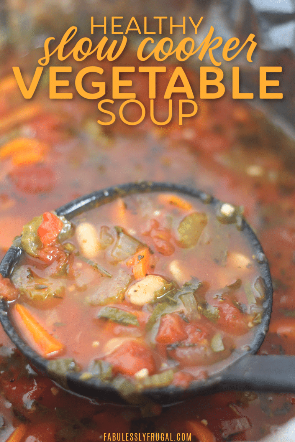 How to make vegetable soup in a crockpot