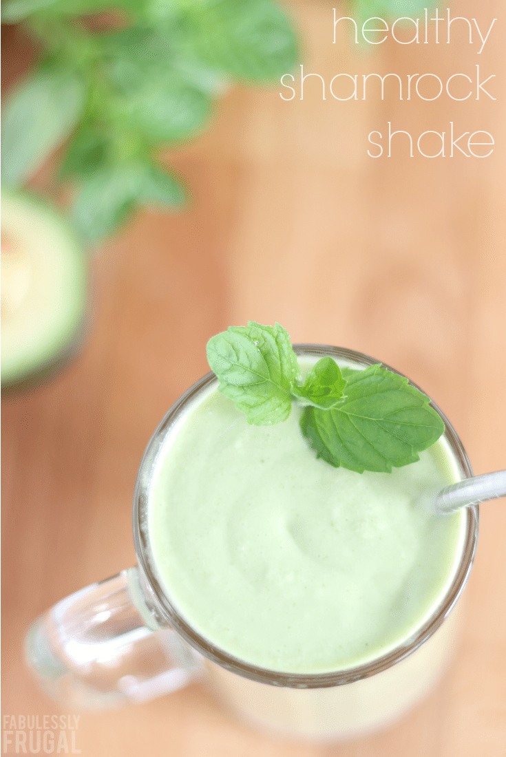 Healthy shamrock shake recipe
