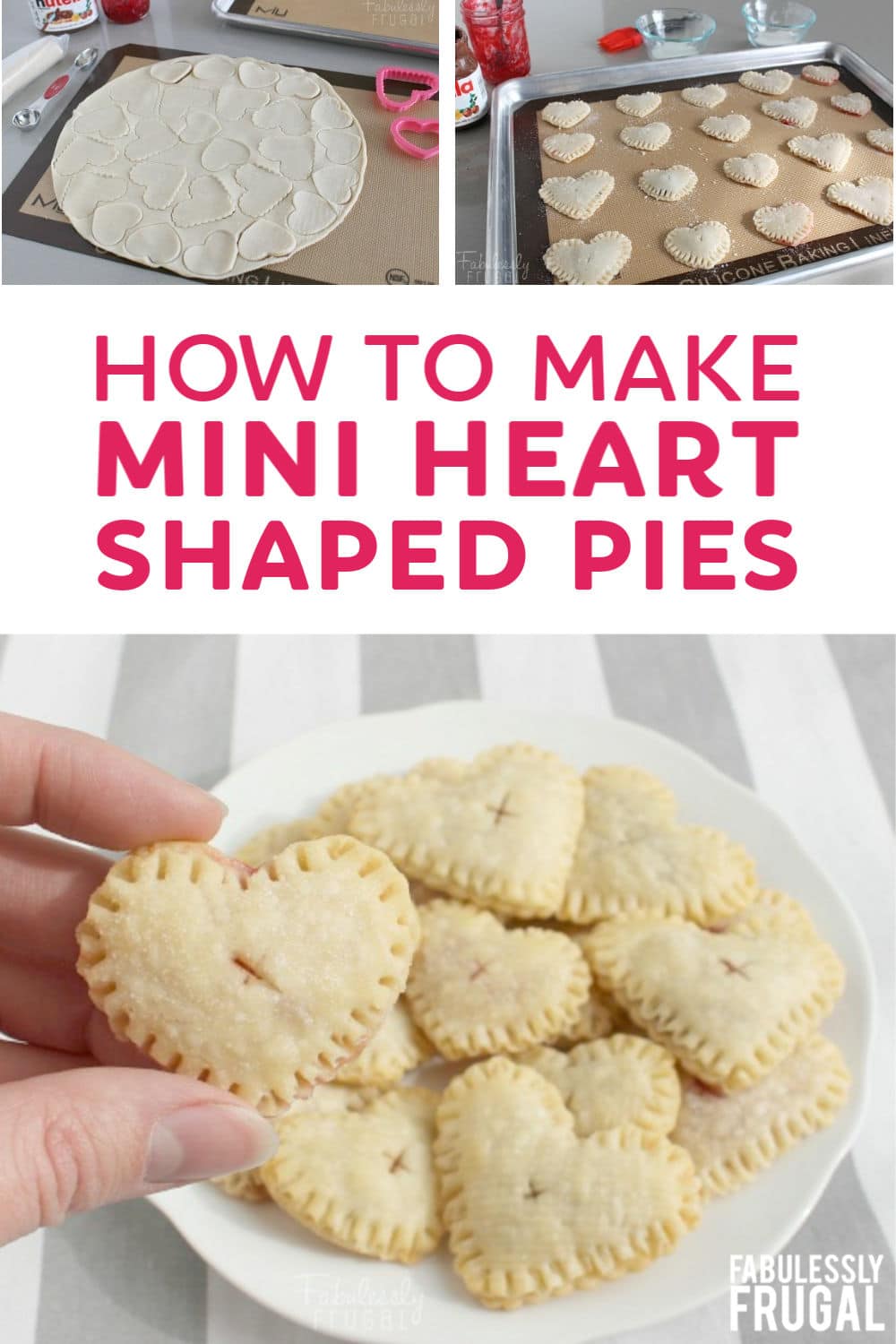 Mini heart pies