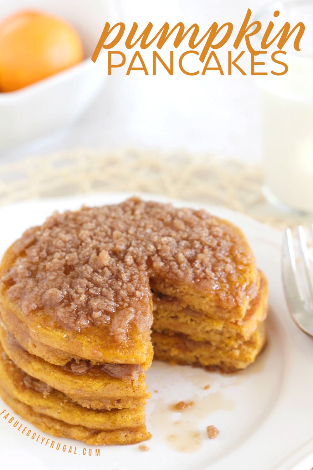 Pumpkin pancakes recipe