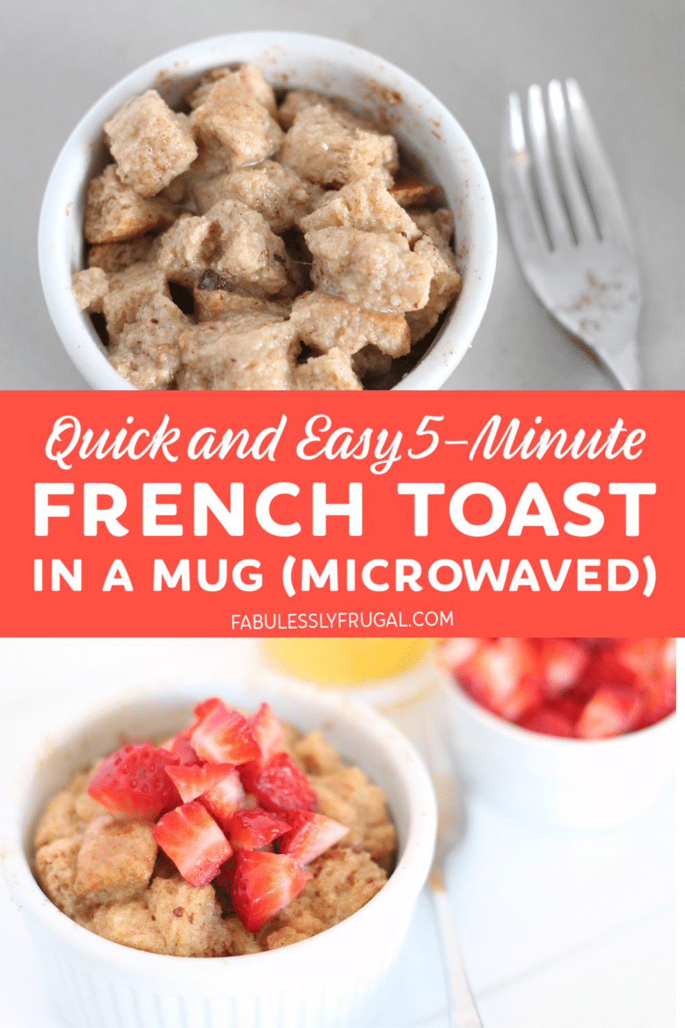 Quick french toast in a mug