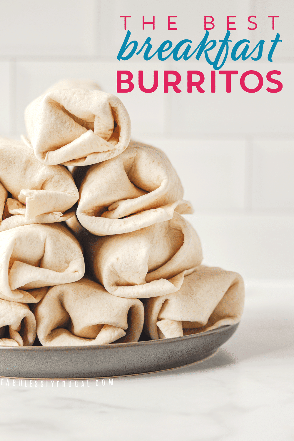 Rolled make-ahead burritos