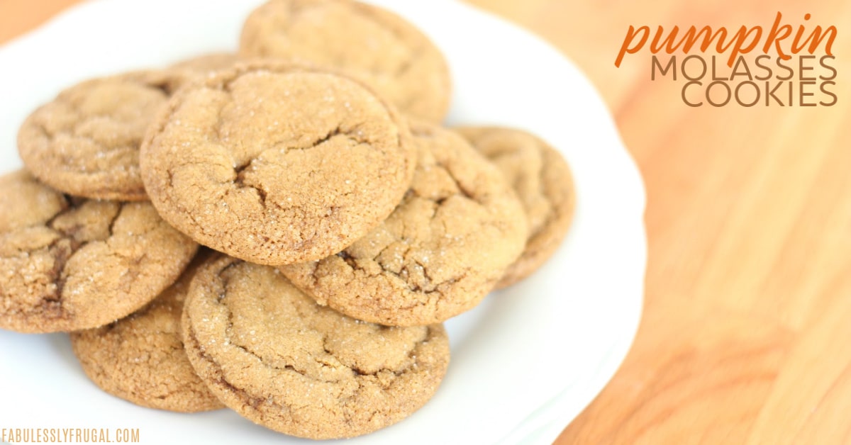 Soft pumpkin molasses cookies recipe