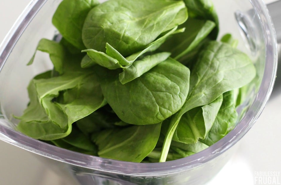 Spinach for hulk muffins