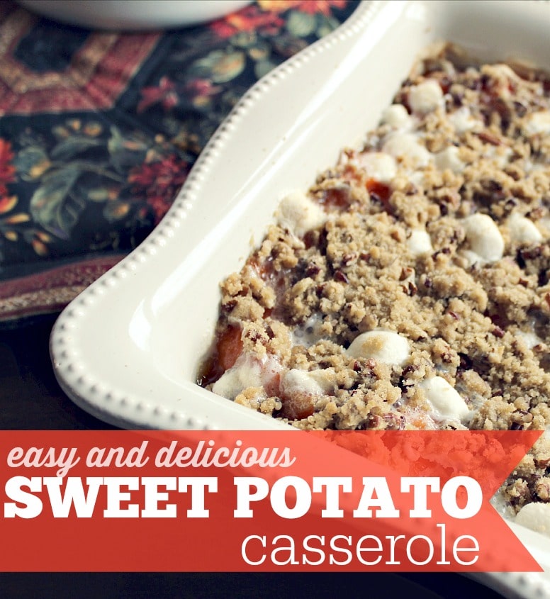 Easy sweet potato casserole recipe