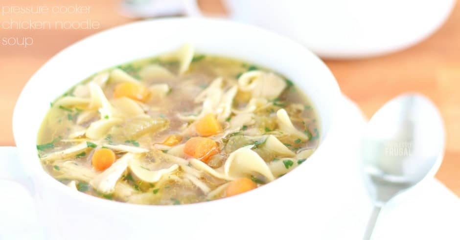 Instant pot chicken noodle soup recipe