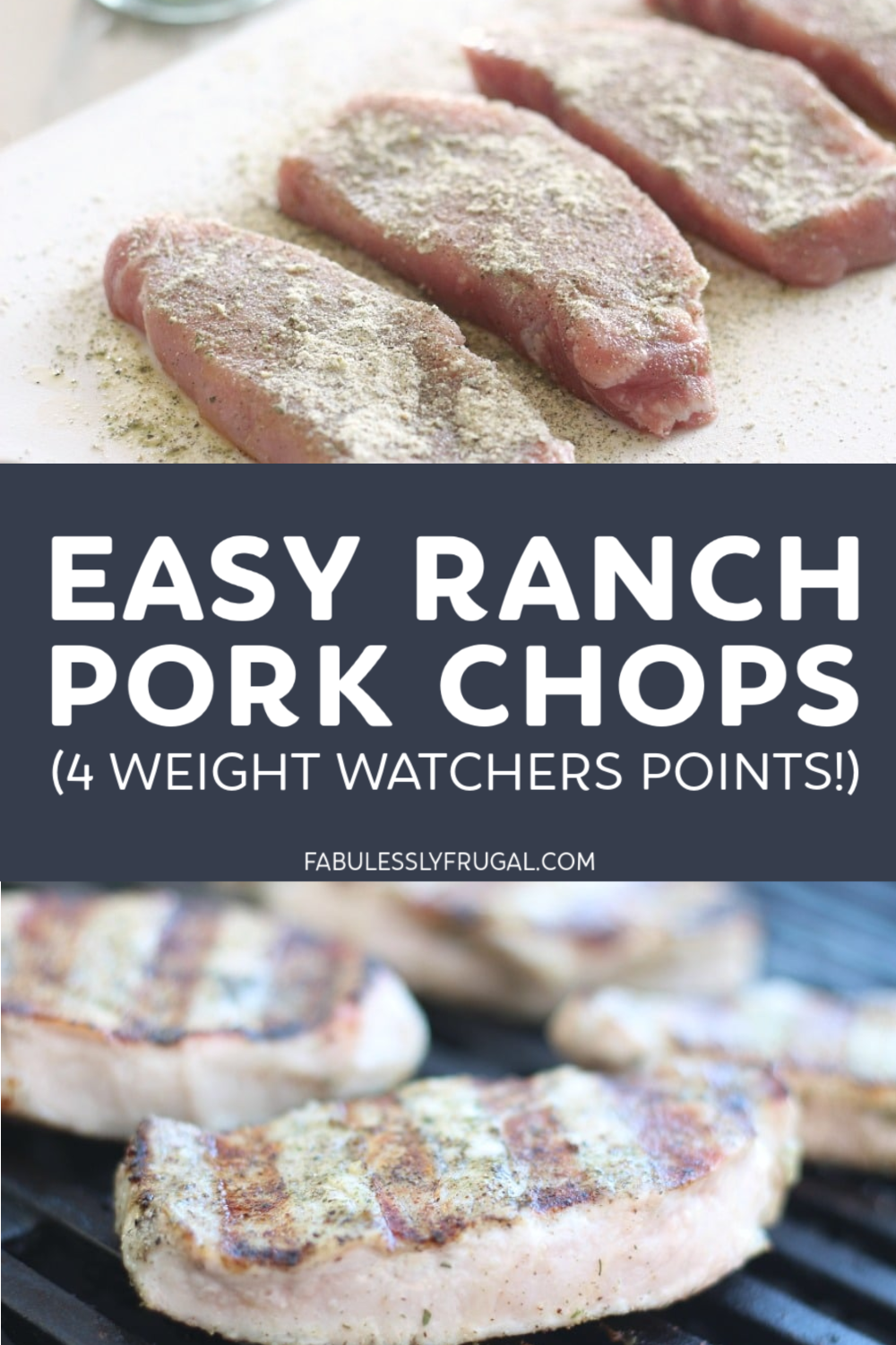 Weight Watchers pork chops with ranch seasoning