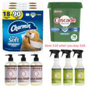 $10 Off $40 Home Essentials Purchase | Save on Cascade, Mrs. Meyer’s,...