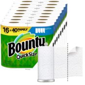 16 Family Rolls Bounty Quick-Size Paper Towels as low as $26.19 Shipped...